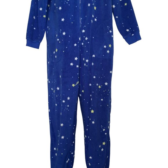 Nick & Nora Starry Night Pajamas Womens XL Footed Unionsuit PJs Costume Star - Picture 3 of 9